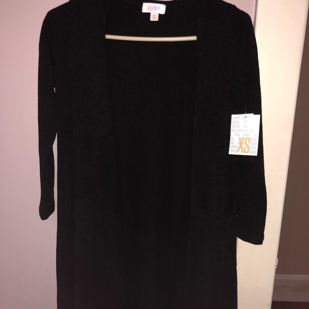 Solid black Lularoe Sarah